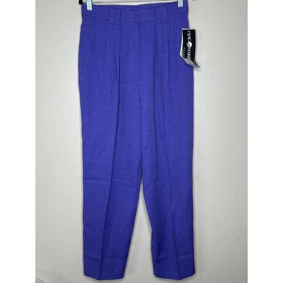 Sag Harbor VTG NWT Purple Dress Pants Professional Work‎ Wear Career Trousers 16 - Picture 1 of 6